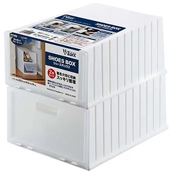 新品 ダイソー シューズボックス グレー 10個セット Shoe Box