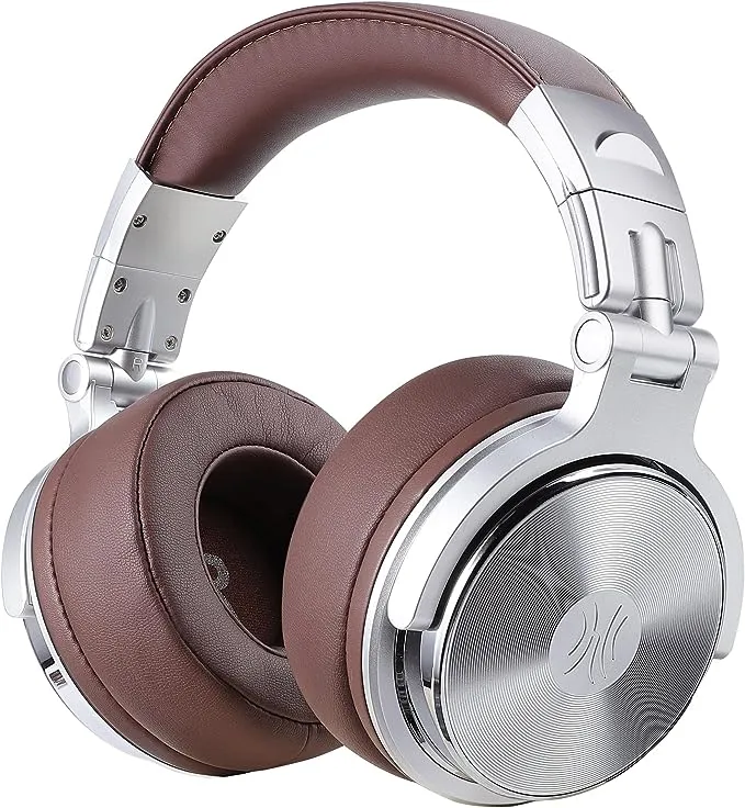 ブラウン ヘッドフォン レトロ