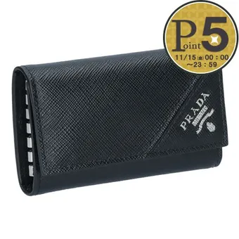 【良品‼️】 PRADA プラダ キーケース 4連フック キーリング付き 箱あり 良品‼️】 PRADA プラダ キーケース 4連フック キーリング付き 箱あり