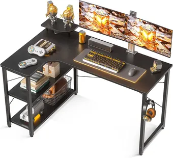 【簡単組立式】L型デスク DTMデスク ゲーミングデスク PCデスク コーナー 楽天市場】ゲーミングL型コーナーデスク (GM003 160 BK) ニトリ 【玄関