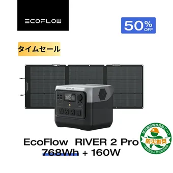 Amazon.co.jp: EcoFlow ポータブル電源 ソーラーパネルセット