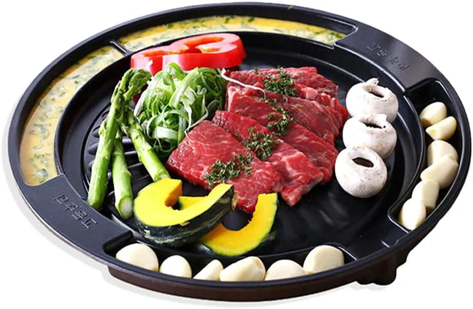Amazon｜KAZARIKO サムギョプサル 焼肉プレート 鉄板焼き 直火式